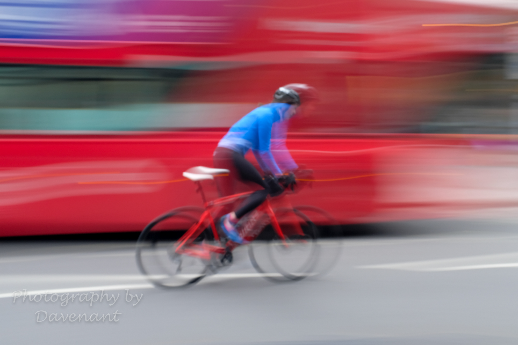 Motion blur bike